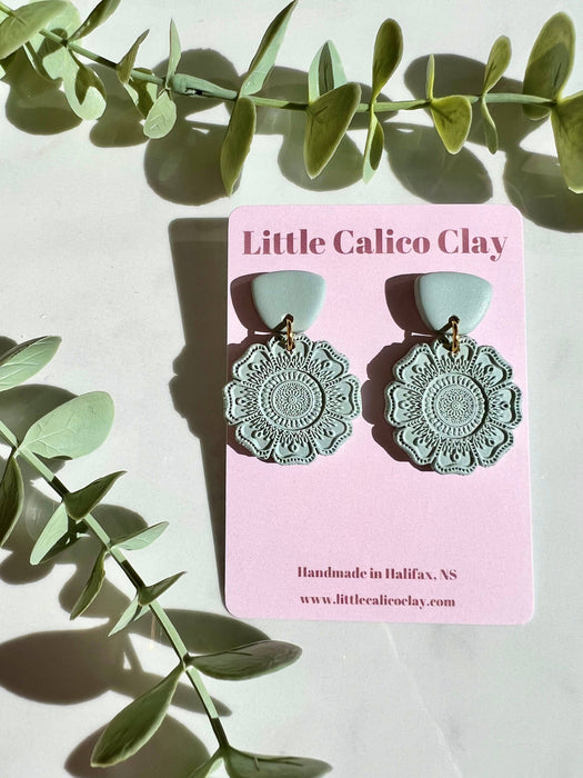 Mandala Dangles | Polymer Clay Earrings