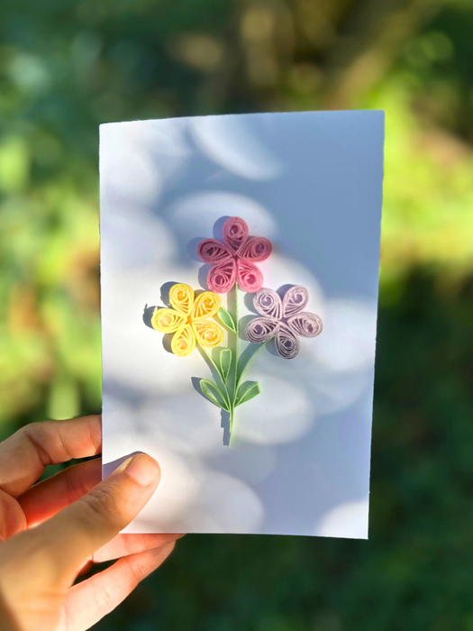 ASST Greeting Cards, Handcrafted paper Flower cards
