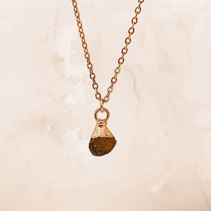 Raw Crystal Necklace - Stainless Steel Spiritual Gift
