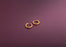 18K Gold PVD Stainless Steel Textured Twisted Huggie Hoop Earrings