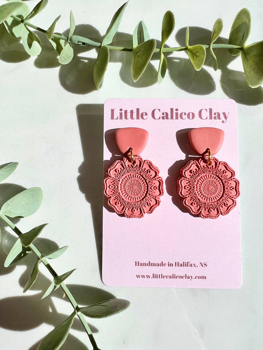 Mandala Dangles | Polymer Clay Earrings