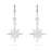 18K Gold PVD Huggie with Compass Charm Earrings