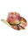 Floral Print Raffia Straw Cowboy Hat