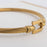 18K Gold PVD Stainless Steel Buckle Clasp Bangle Bracelet