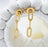 14K Gold Filled PLUS Paperclip Earrings