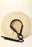 Straw Weave Ribbon Bow Chin Strap Sun Hat