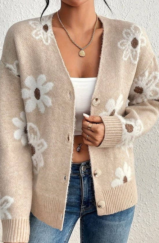 Floral Pattern Cardigan 