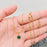 Green Aventurine Round Charm18K Gold Plated Necklace -FGS/CS