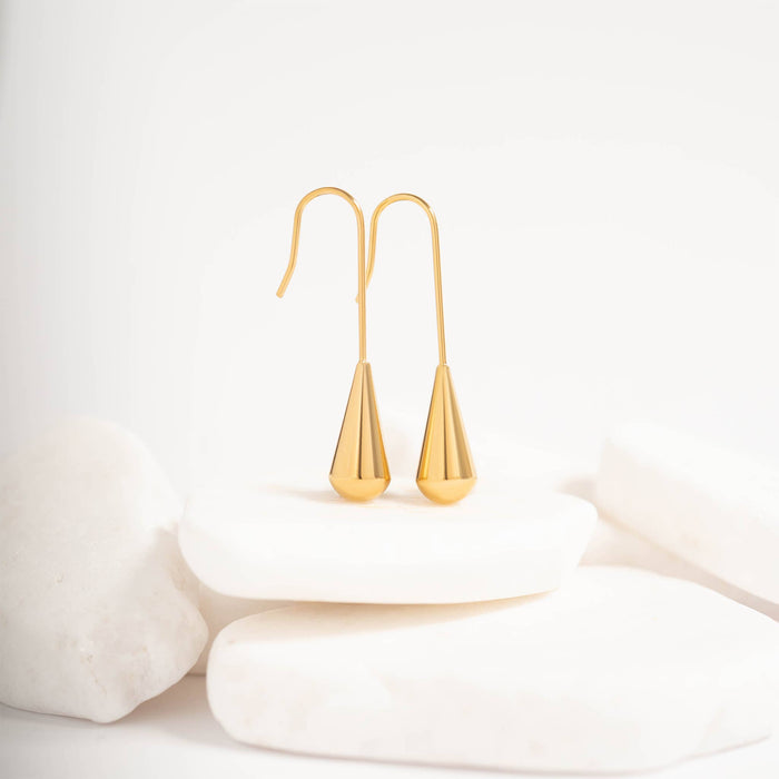 18K Gold PVD Stainless Steel Drop Earrings