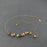 Natural Stone Beaded Charm 18K Gold Plated Necklace