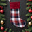 Red Plaid Christmas Stockings
