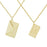 Love Letter 14K Gold Steel  Envelope and Letter necklace