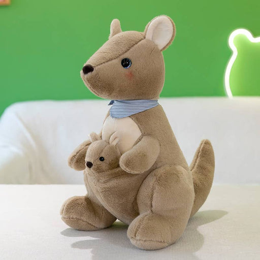 10" Mom and Baby Kangaroo Plush