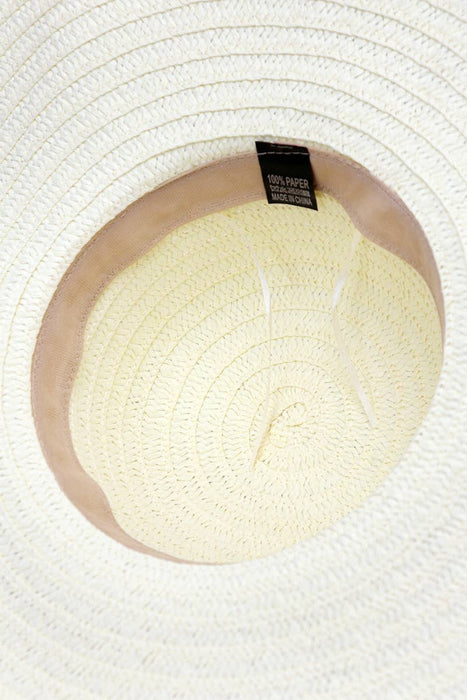 Thin Light-Weight Floppy Straw Beach Sun Hat