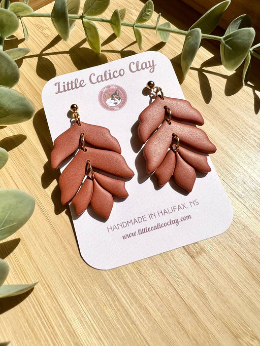 Tiered Dangle Earrings | Terracotta