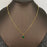 Green Aventurine Round Charm18K Gold Plated Necklace -FGS/CS