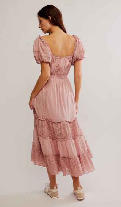 Dress Midi Falling Sun Mauve