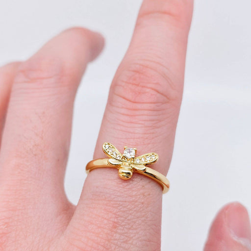 Cubic Zirconia Bee Shape Adjustable Ring