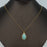 Natural Stone Charm Stainless Steel Necklace