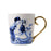 Kissing couple gold mug