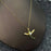 Dragonfly Charm Gold-plated Necklace