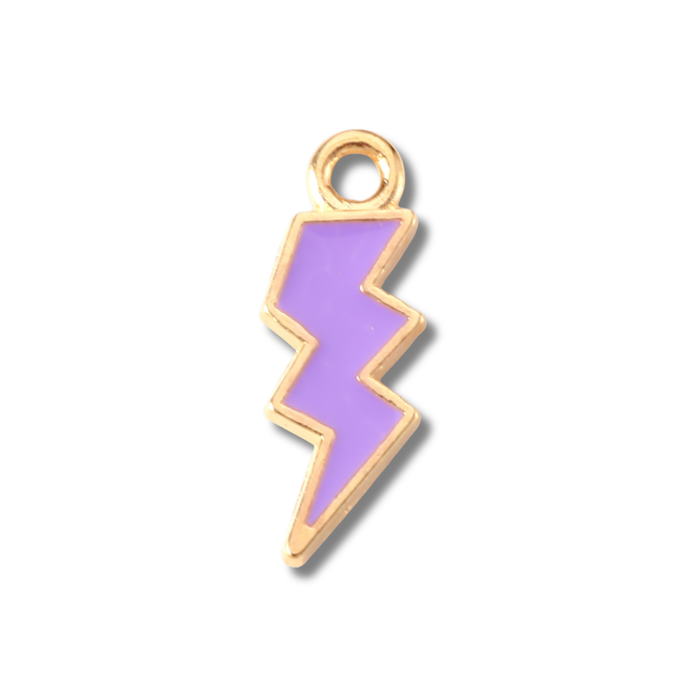Lightening Bolt Colored Charm