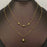18K Gold Plated SS Star Charm Double Layer Necklace - FGS/MS