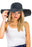Thin Light-Weight Floppy Straw Beach Sun Hat