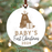 Baby's First Christmas Ornament 2024 | Brown Bear