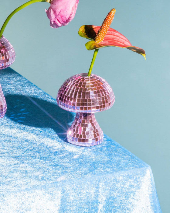 Filtrum Home - Mushroom Disco Vase - Pink: Set of 2