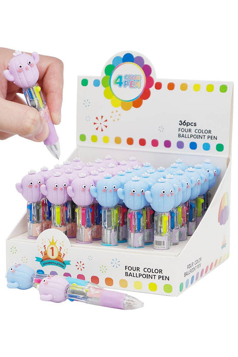 Mini Cactus 4-in-1 Multicolor Pen - 36 pcs