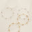 Minimalist Beaded Hoop Earrings Silver Gold Lightweight