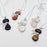 Natural Stone Cat-shaped Pendant Necklace - CS