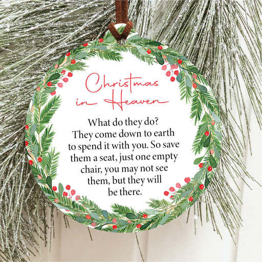 Christmas In Heaven Christmas Ornament | Wreath