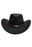 Buffalo Skull Belt Tycoon Retro Faux Wool Felt Cowboy Hat