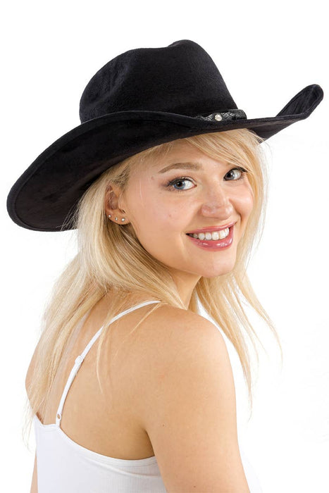 Faux Nubuck Suede Cutter Cowboy Hat