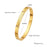 Multi Style 18K Gold Plated Stainless Steel Cuff Bangles-FGS