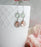 Mint and Peach Earrings | Two Jewel Teardrop Silver Earrings