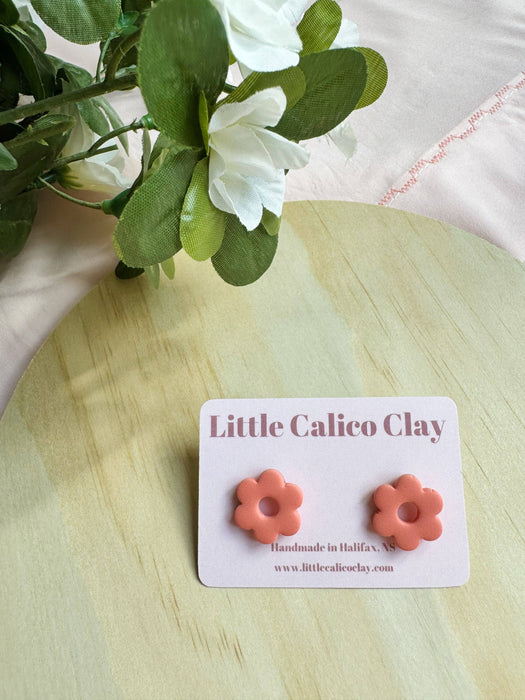 Groovy Daisy Studs | Polymer Clay Earrings