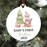 Baby's First Christmas Ornament 2025 | Woodland Racoon