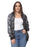 Plus Size Sequin Bomber Jacket