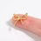 18K Gold PVD Stainless Steel Bow Connector Charm