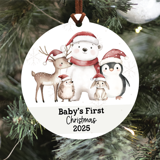 Baby's First Christmas Ornament 2025 | Festive Friends 3