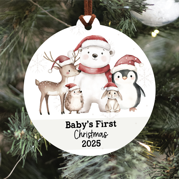 Baby's First Christmas Ornament 2025 | Festive Friends 3