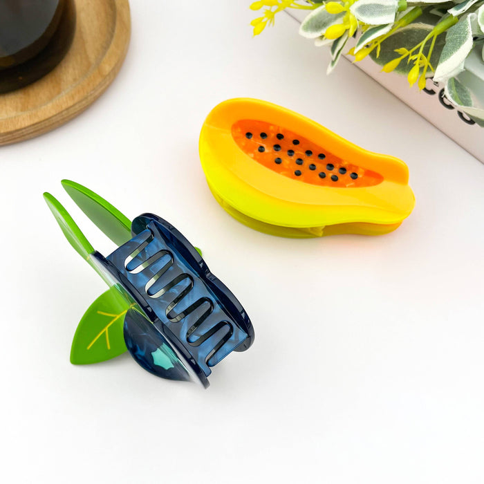Blueberry Hair Claw Clip, Acetate Fruit Hair Clip