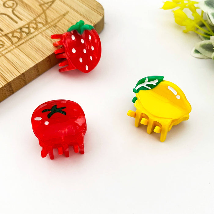0.8'' Mini Cute Fruit Hair Claw Clip