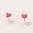 Heart Earring with CZ Stones