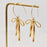 18k Gold Stainless Steel Bow Dangle Earrings - FGS