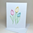 Spring Tulips Blossom Pastel Paper Quilled Greeting Card
