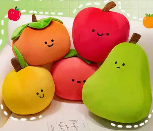 5-6.5" Fruit Plush - apple/pear/orange/persimmon/tomato